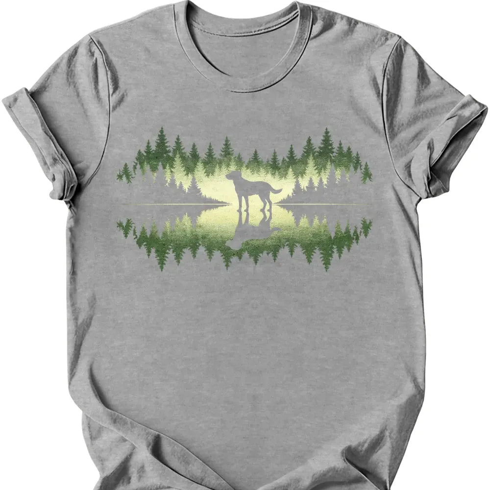 Forest Dog T-Shirt - Sport Grey