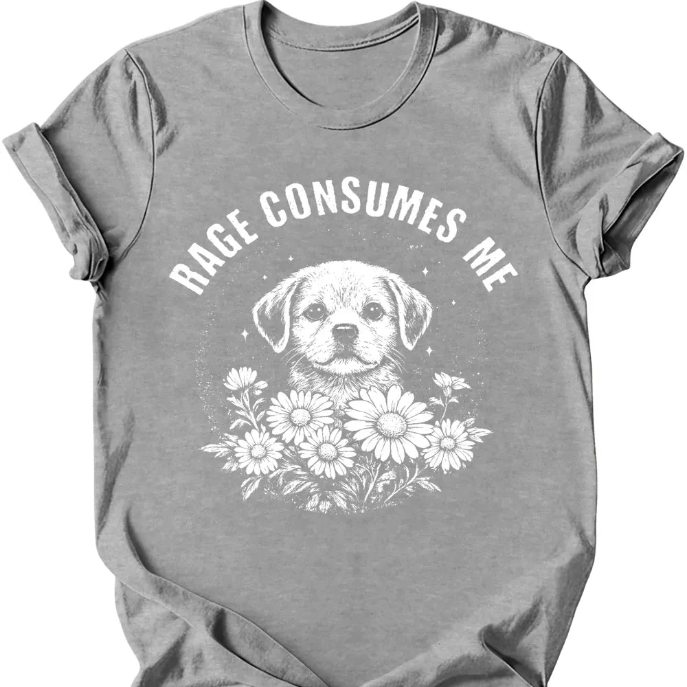 Rage Consumes Me T-Shirt - Sport Grey