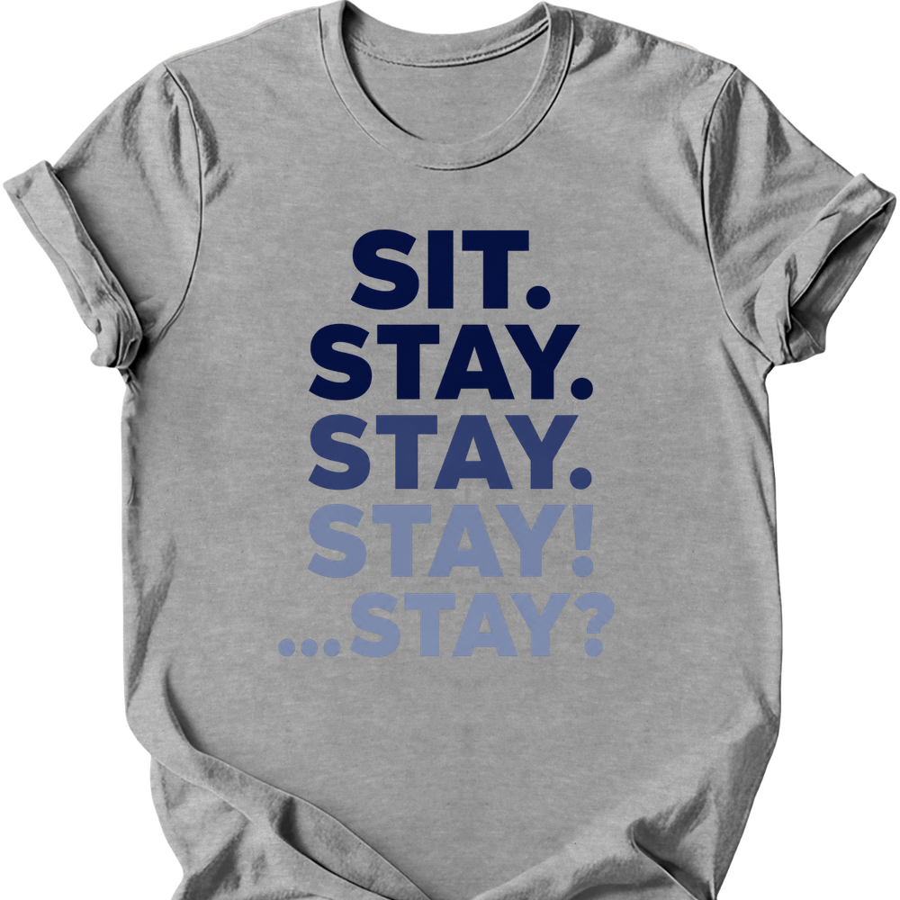 Sit Stay T-Shirt - Sport Grey