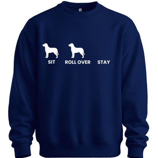 Sit Roll Over Stay Sweater - Navy