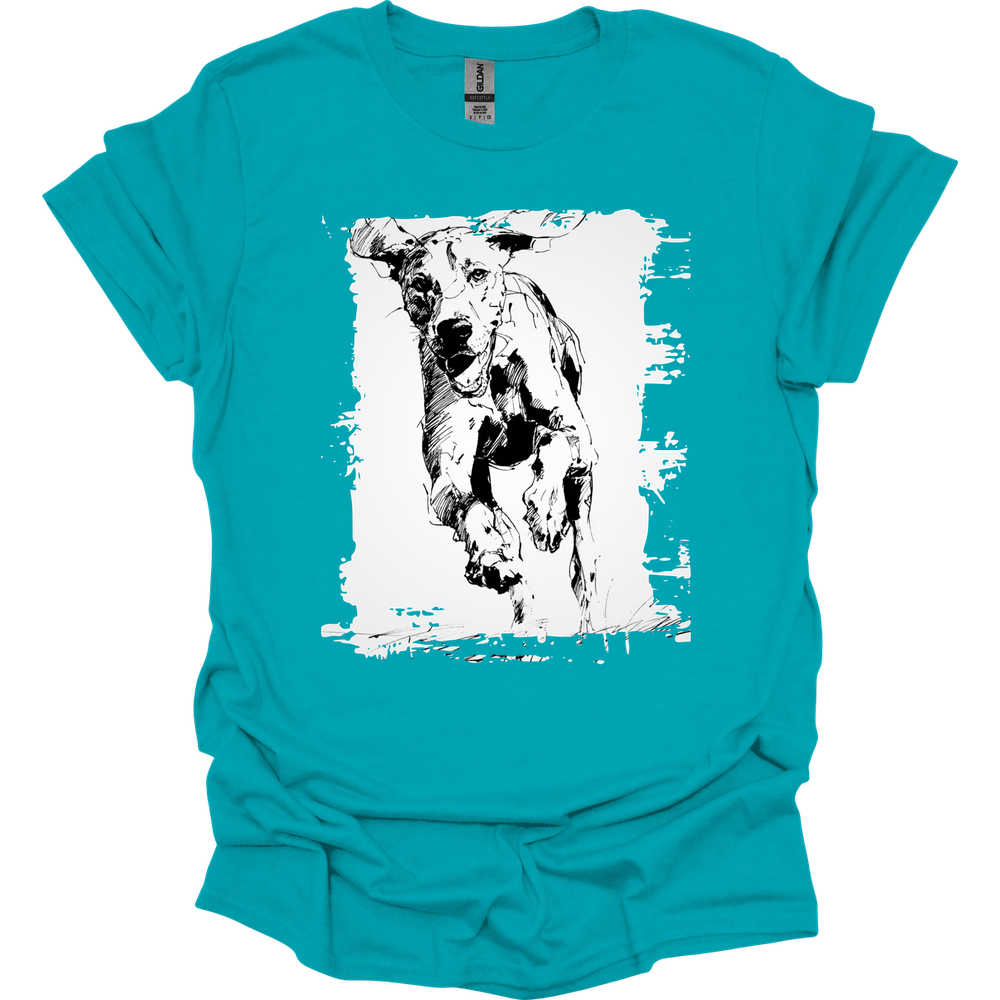 Bracco Italiano - Running Dog T-Shirt - Tropical Blue