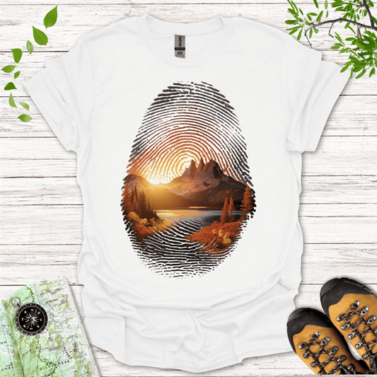 Three Peaks Fingerprint T-Shirt