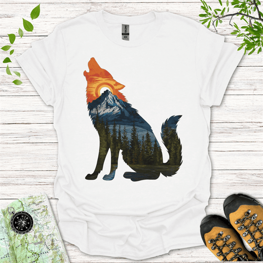 Howling At Sunset T-Shirt