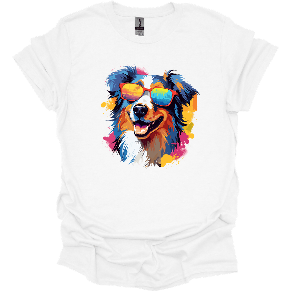 Australian Shepherd - Top Dog T-Shirt - White