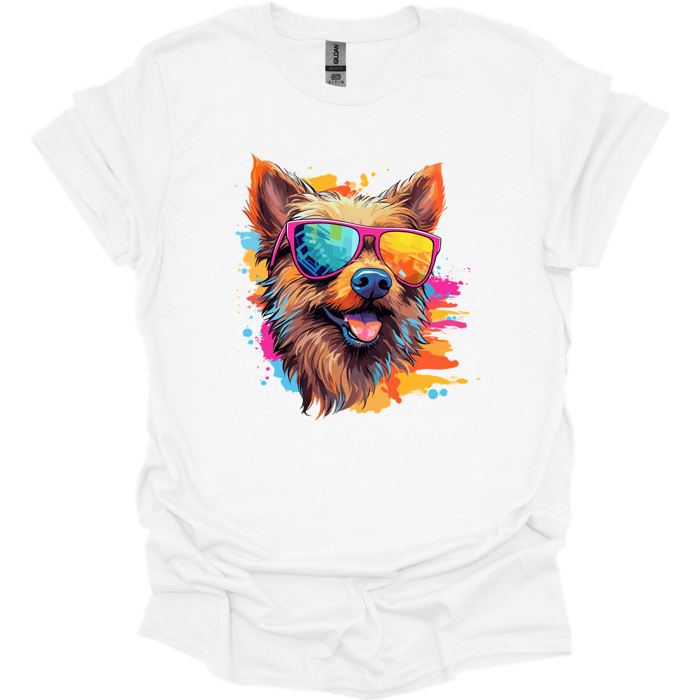 Australian Terrier - Top Dog T-Shirt - White