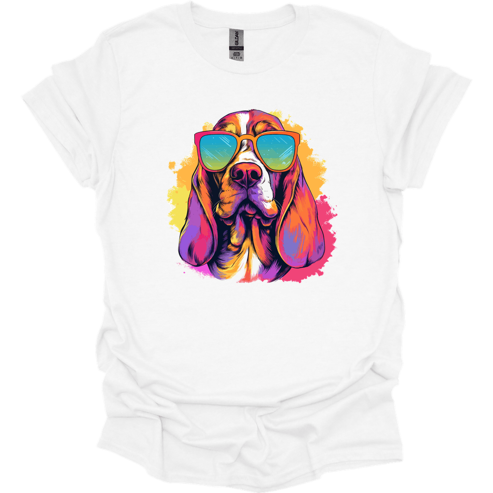 Basset Hound - Top Dog T-Shirt - White