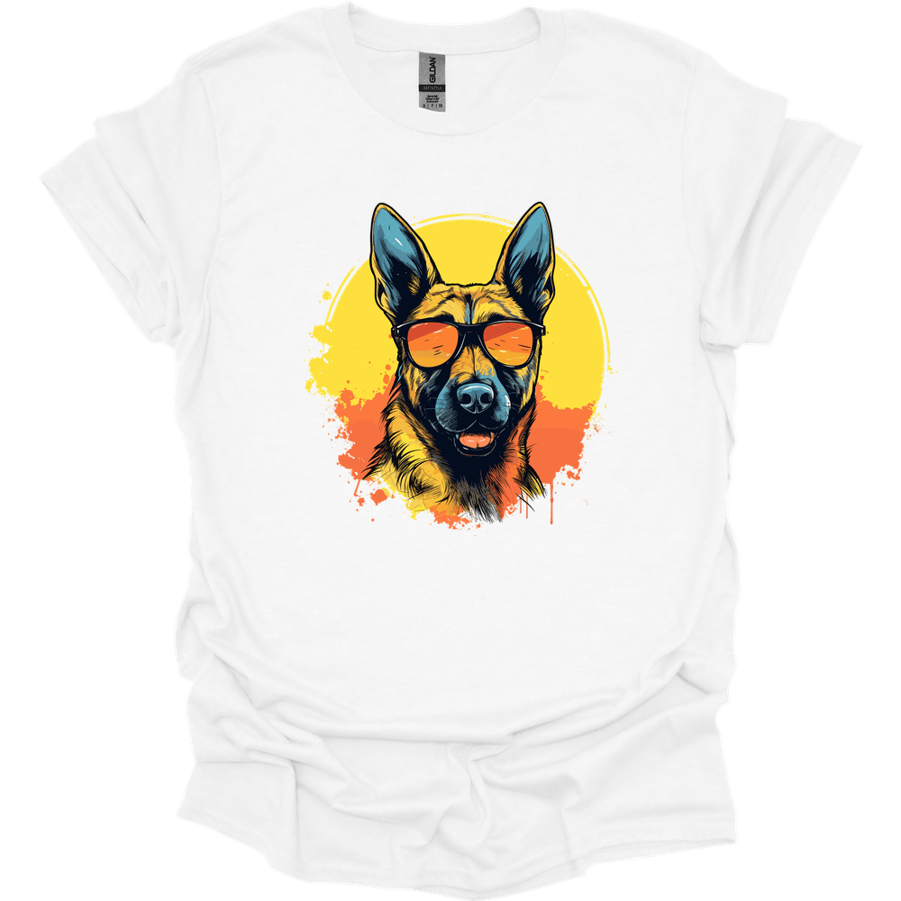 Belgian Malinois - Top Dog T-Shirt - White