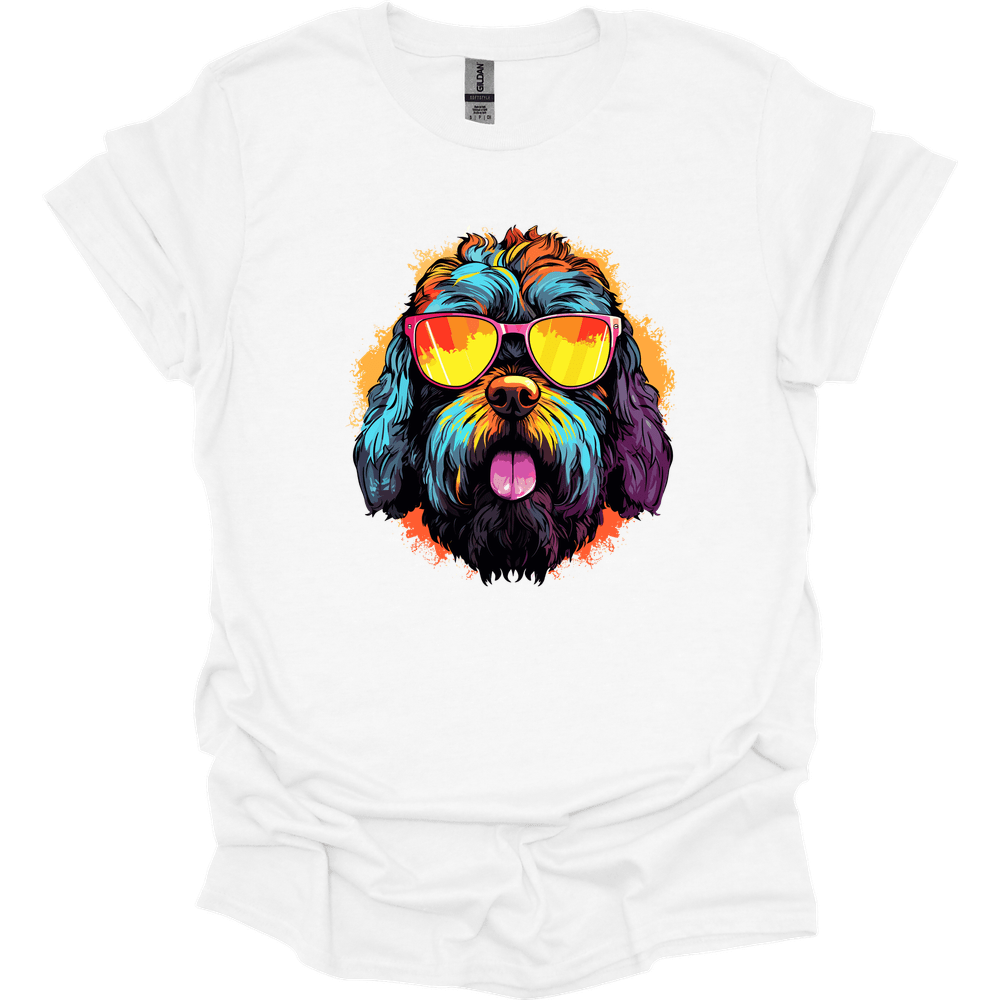 Black Russian Terrier - Top Dog T-Shirt - White