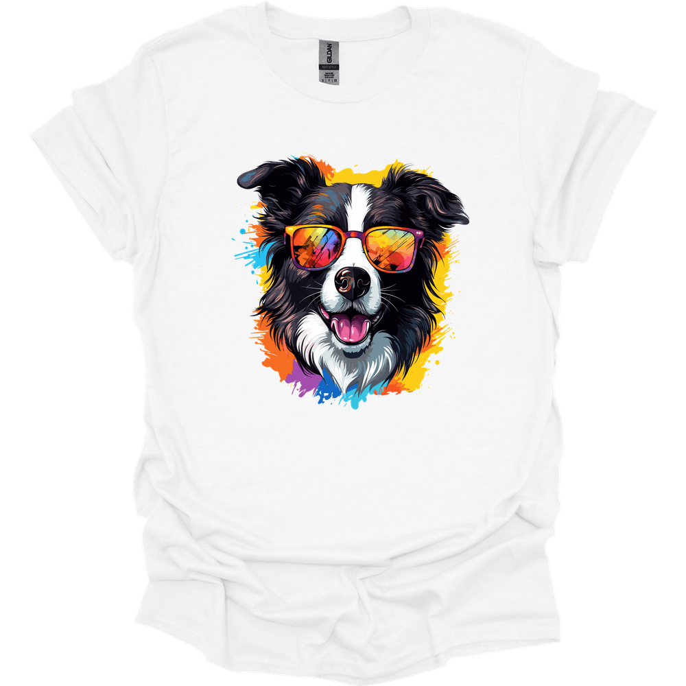 Border Collie - Top Dog T-Shirt - White
