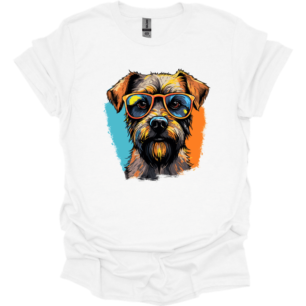 Border Terrier - Top Dog T-Shirt - White