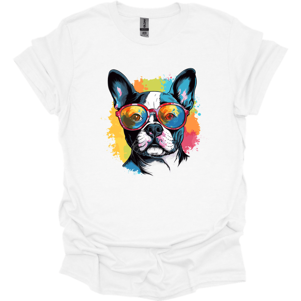 Boston Terrier - Top Dog T-Shirt - White