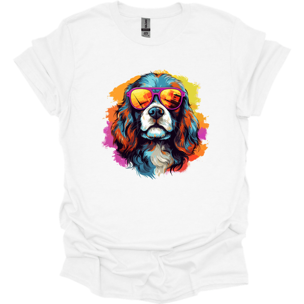 Cavalier King Charles Spaniel - Top Dog T-Shirt - White