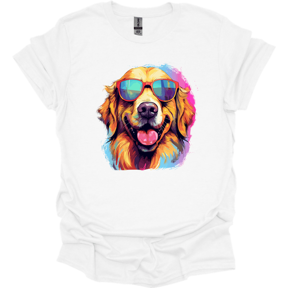 Golden Retriever - Top Dog T-Shirt - White