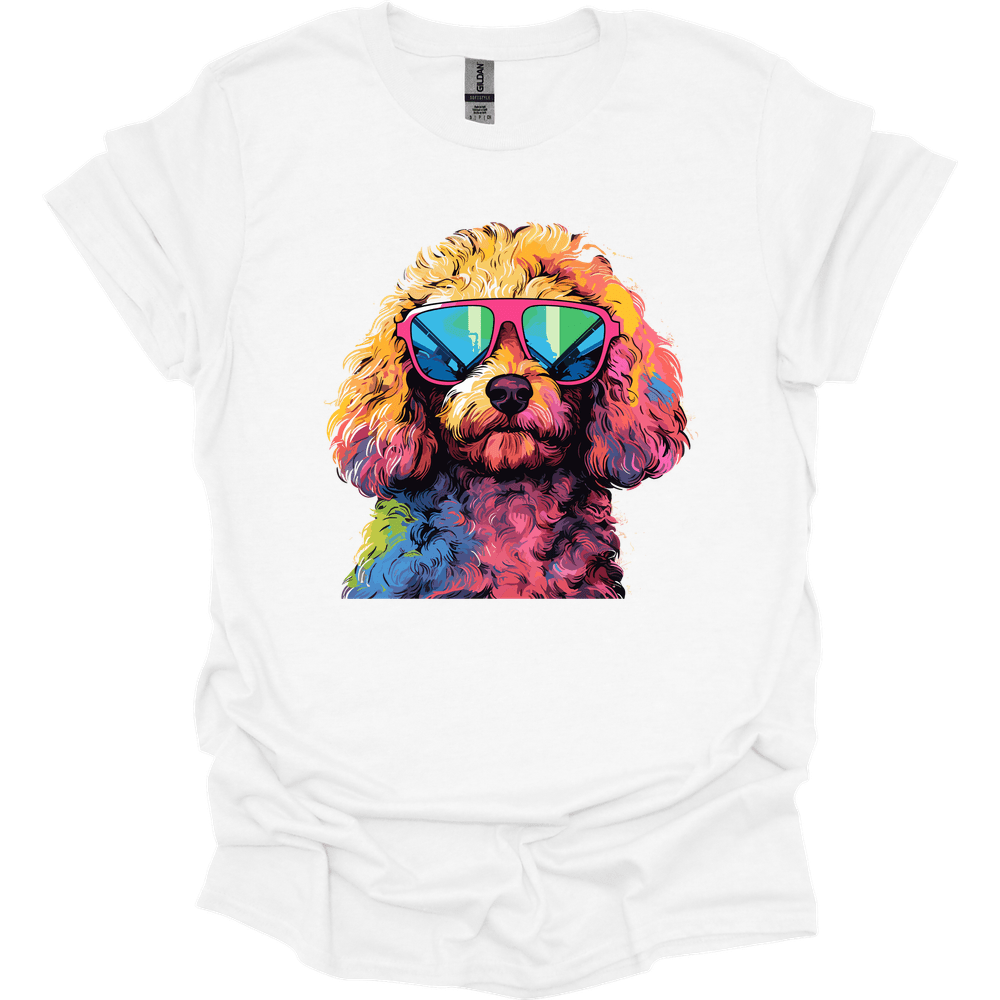Poodle - Top Dog T-Shirt - White