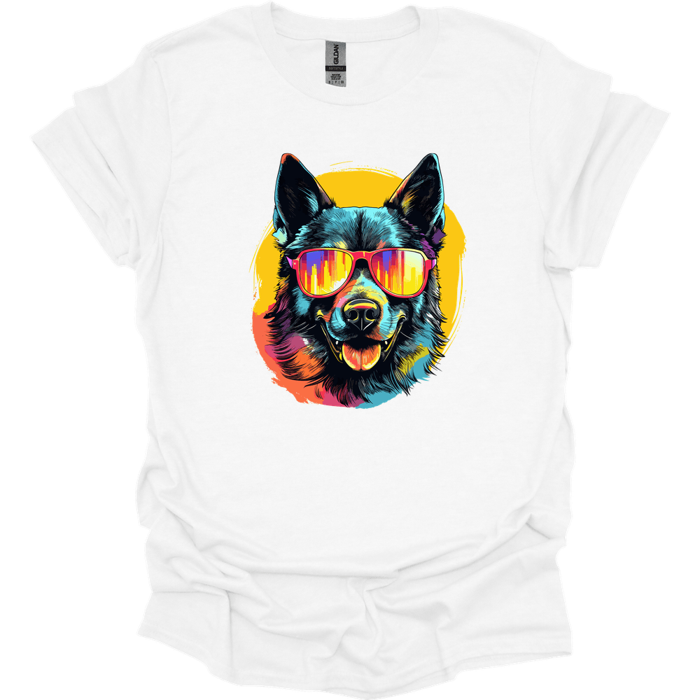 Norwegian Elkhound - Top Dog T-Shirt - White