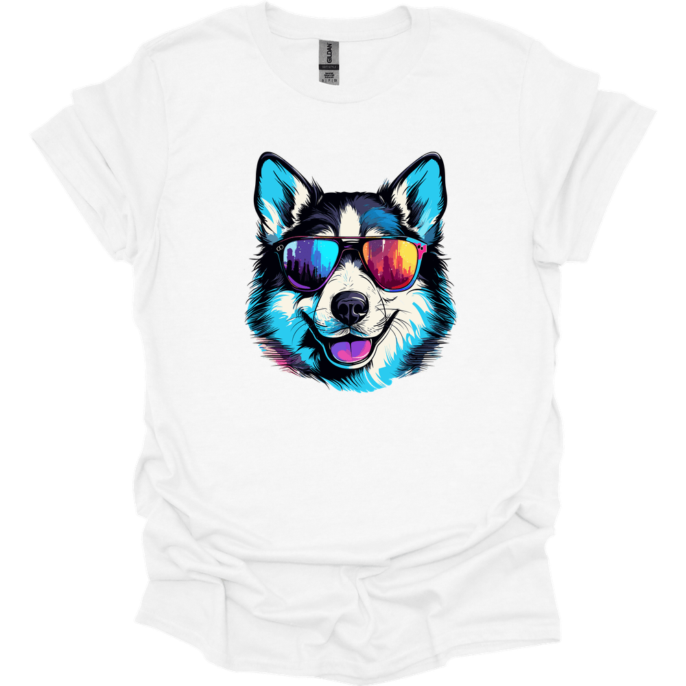 Siberian_Husky - Top Dog T-Shirt - White
