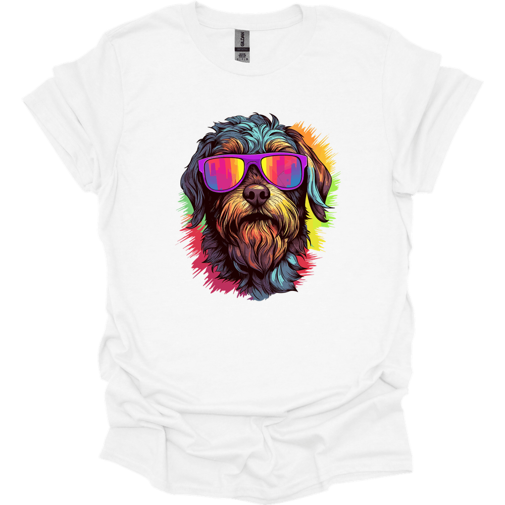 Wirehaired Pointing Griffon - Top Dog T-Shirt - White