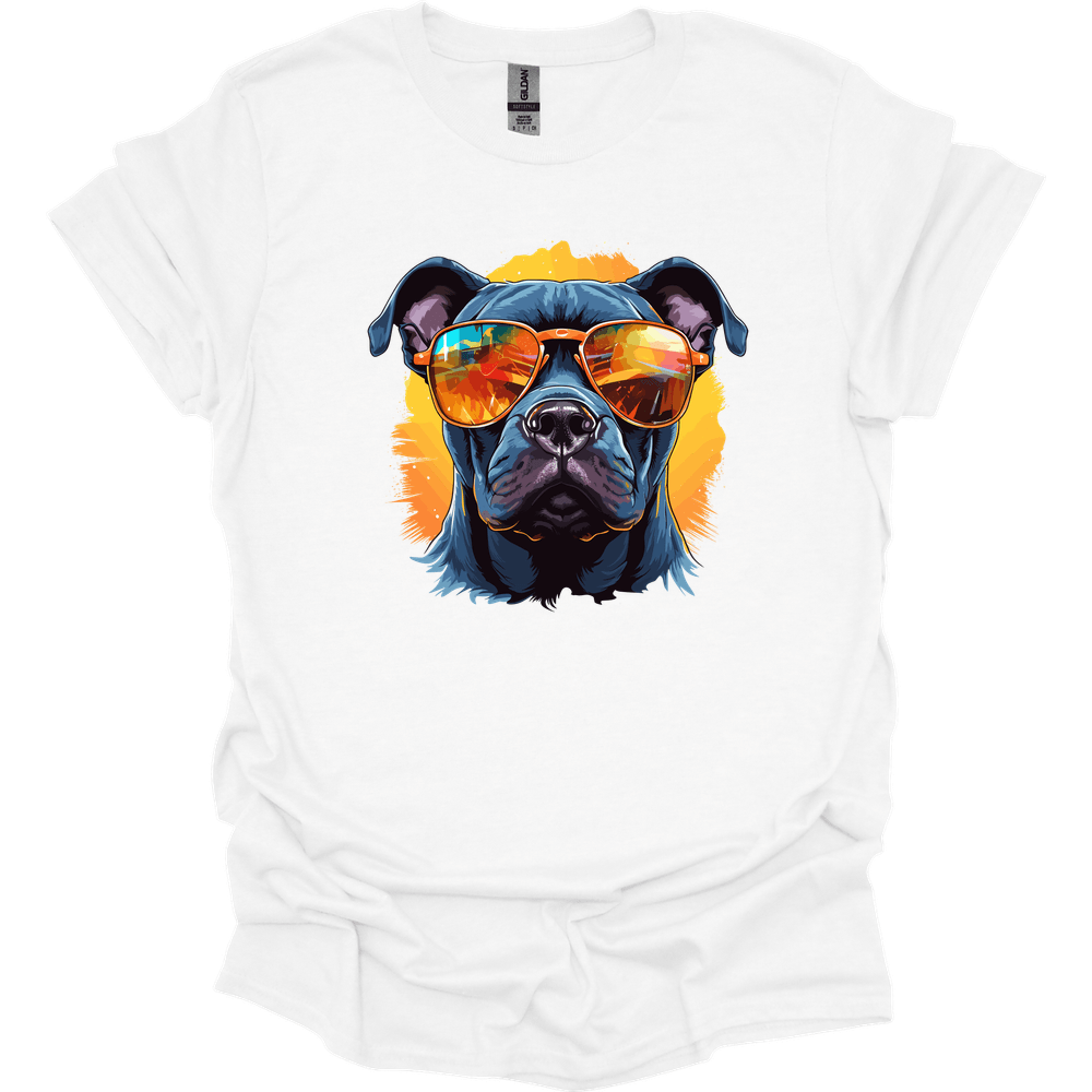 Staffordshire Bull Terrier - Top Dog T-Shirt - White