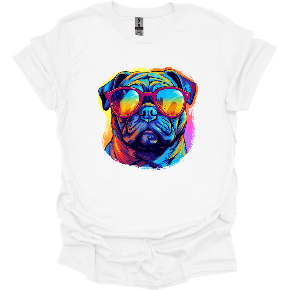 Pug - Top Dog T-Shirt - White