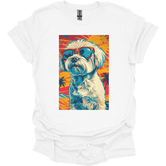 Havanese - Summer Dog T-Shirt - White