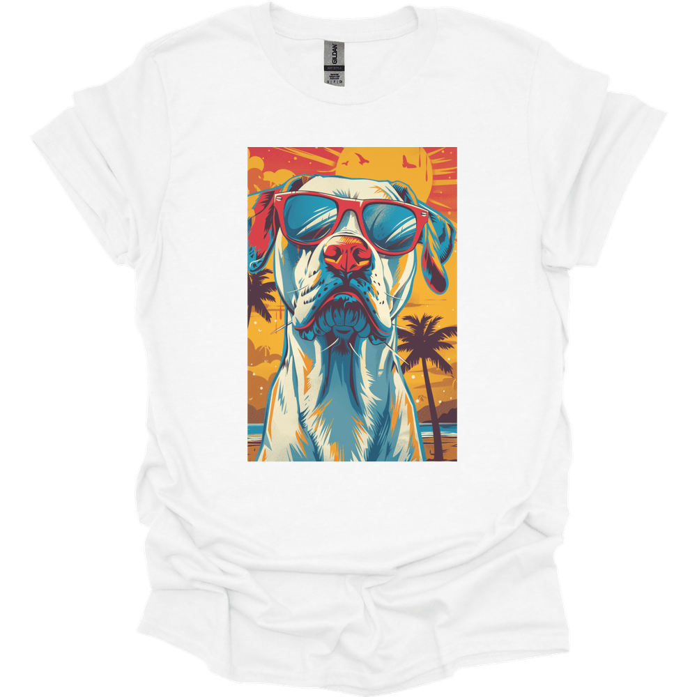 Great Dane - Summer Dog T-Shirt - White