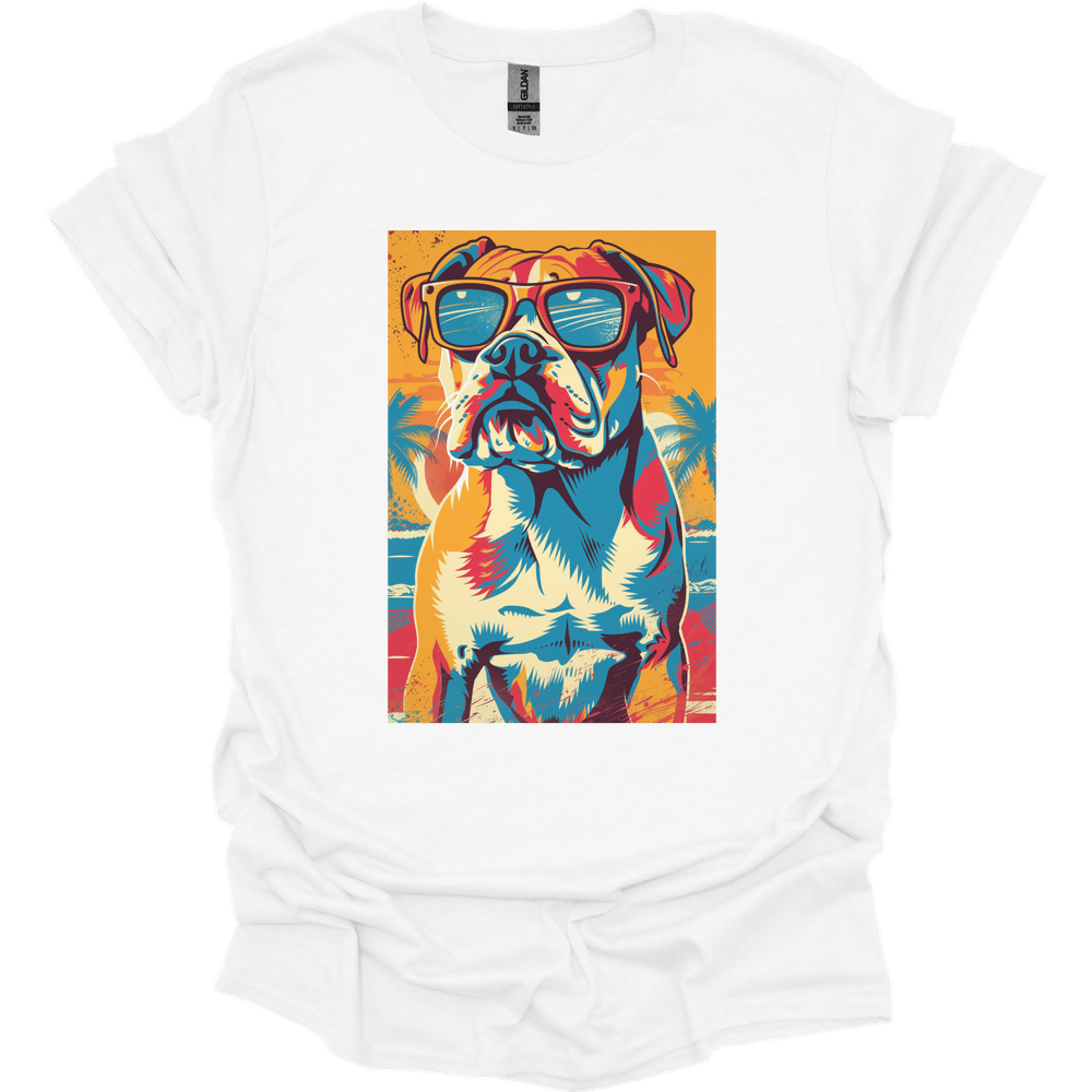 Mastiff - Summer Dog T-Shirt - White