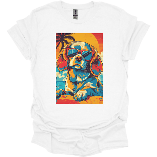 Cocker Spaniel - Summer Dog T-Shirt - White