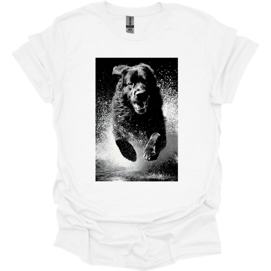 Newfoundland - Puddle Dog T-Shirt - White