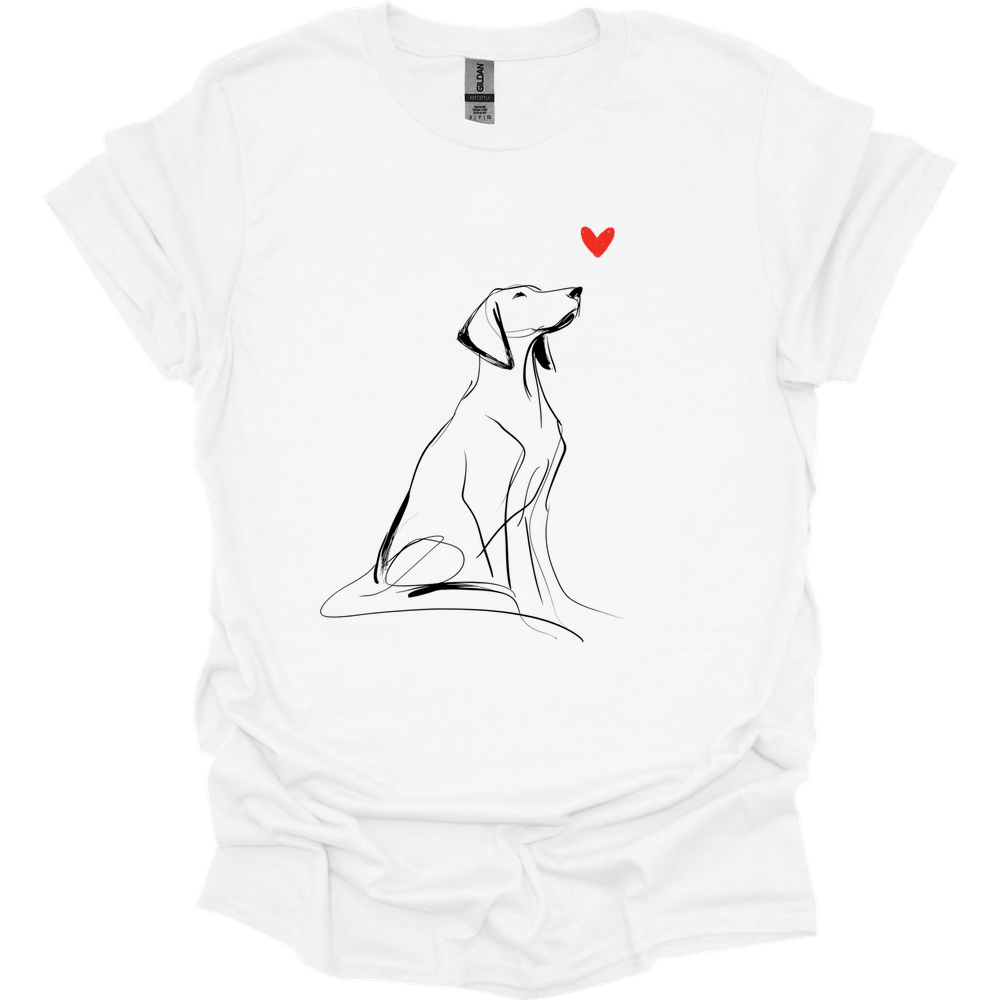 Vizsla - Sketch Dog T-Shirt - White