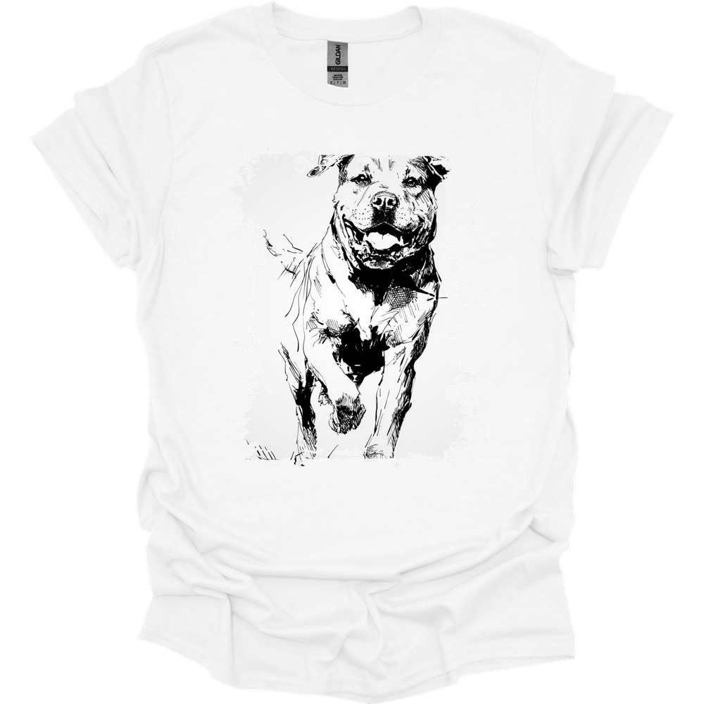 Rottweiler - Running Dog T-Shirt - White