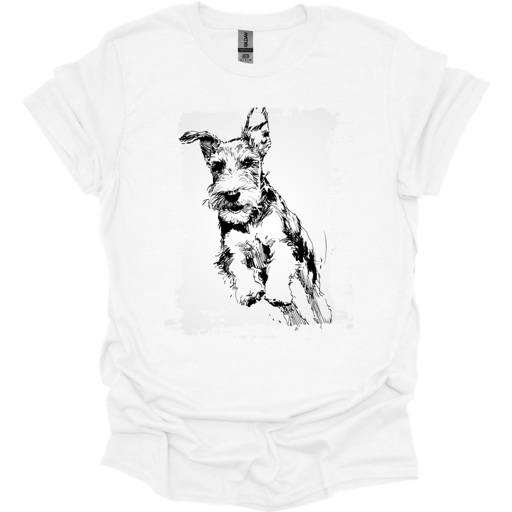 Kerry Blue Terrier - Running Dog T-Shirt - White