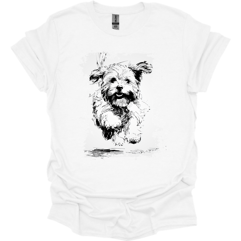 Havanese - Running Dog T-Shirt - White