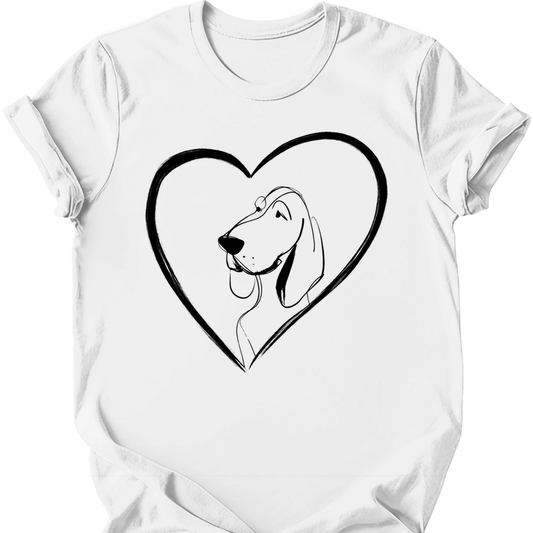 Bracco Italiano - Heart Dog T-Shirt - White