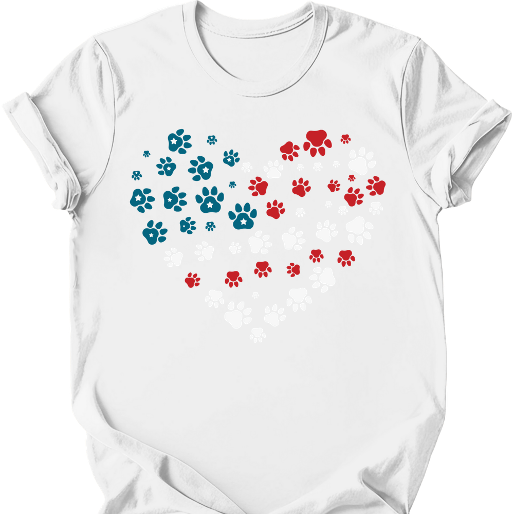 Heart Flag T-Shirt - White