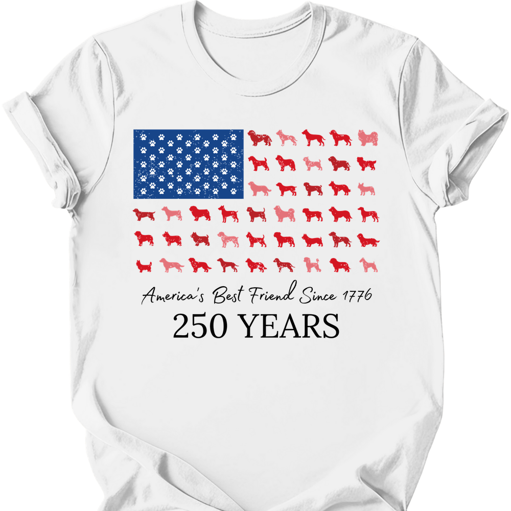 Dog Flag T-Shirt - White