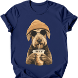 Airedale - Hipster Dog T-Shirt