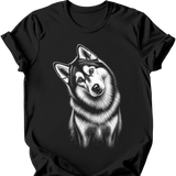 Alaskan Malamute - Tilted Dog T-Shirt