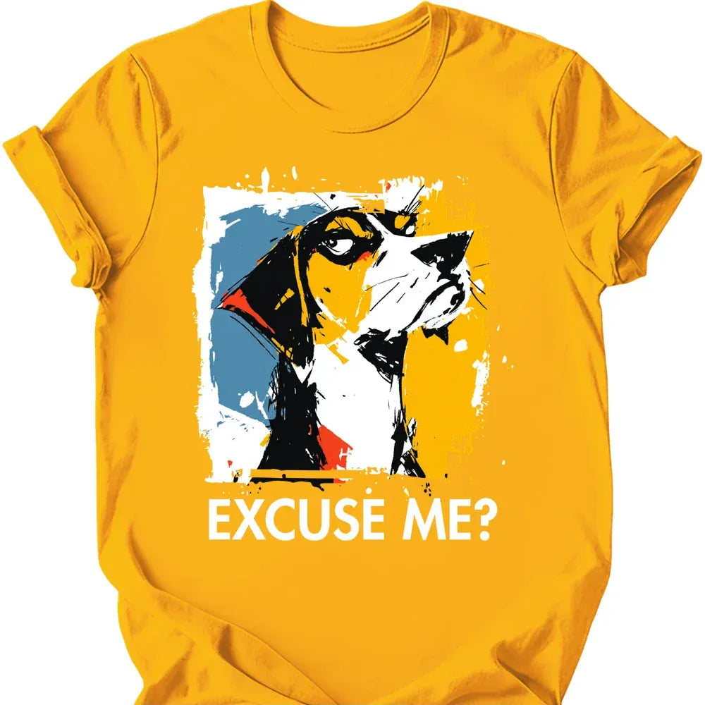 American Foxhound excuse me tee gold