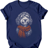 Aussiedoodle - Winter Dog T-Shirt