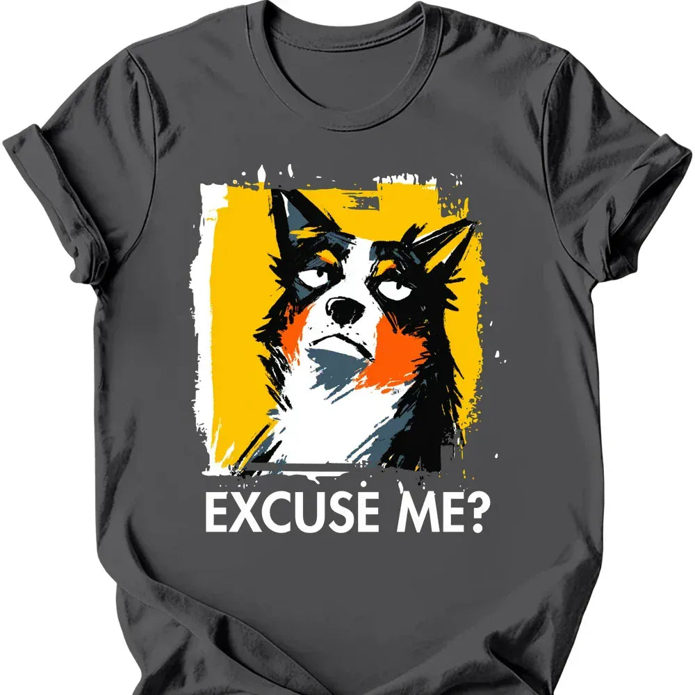 Australian Cattle Dog excuse me tee charcoal