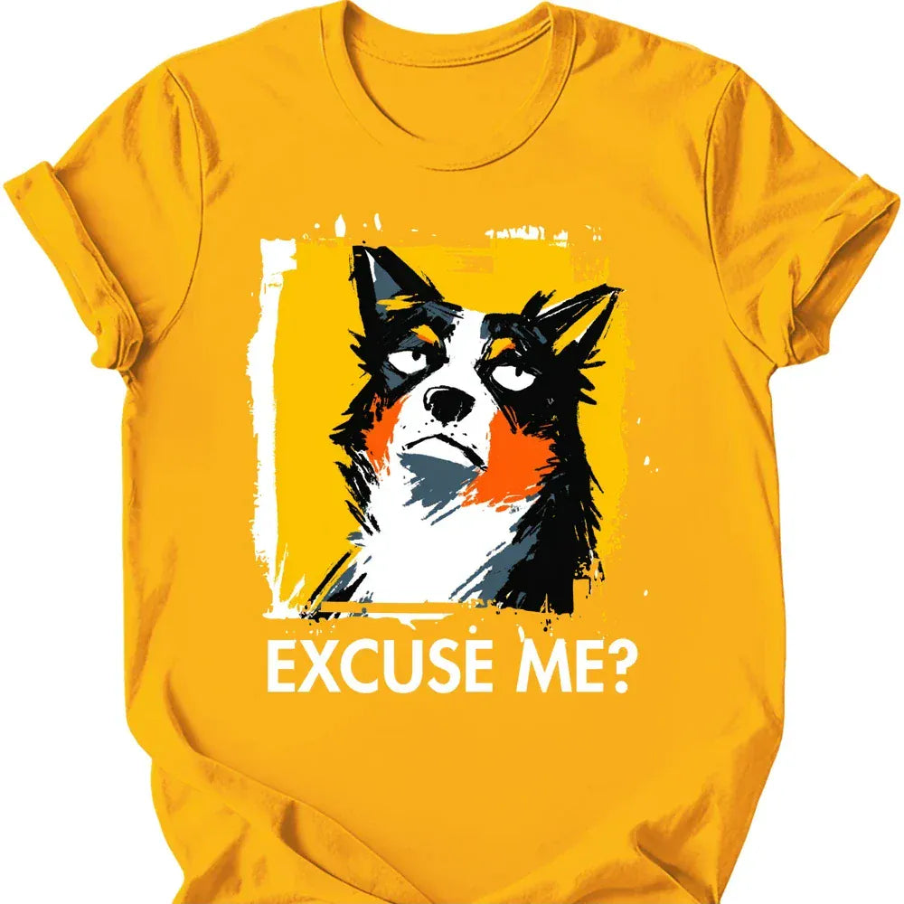 Australian Cattle Dog excuse me tee gold