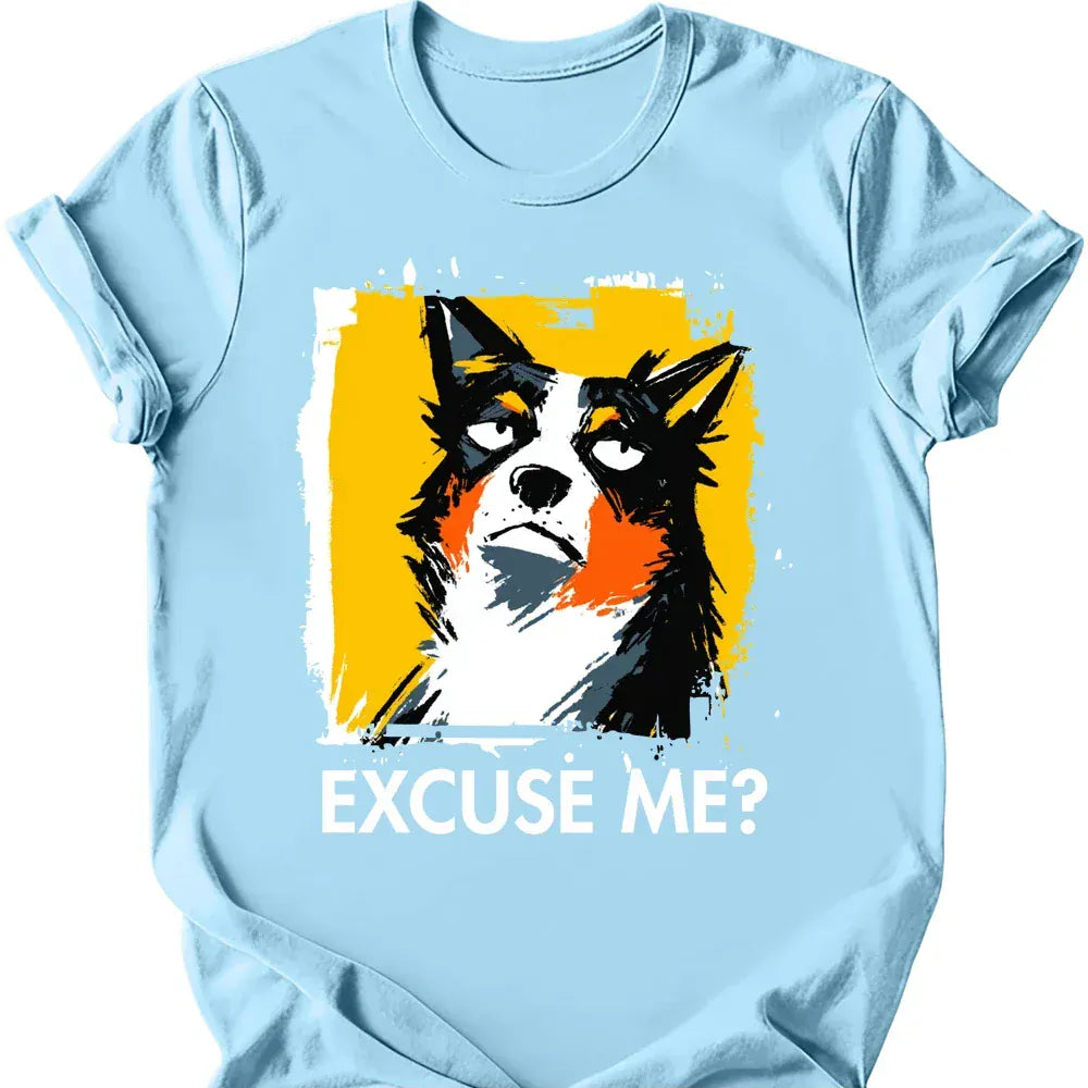 Australian Cattle Dog excuse me tee light blue
