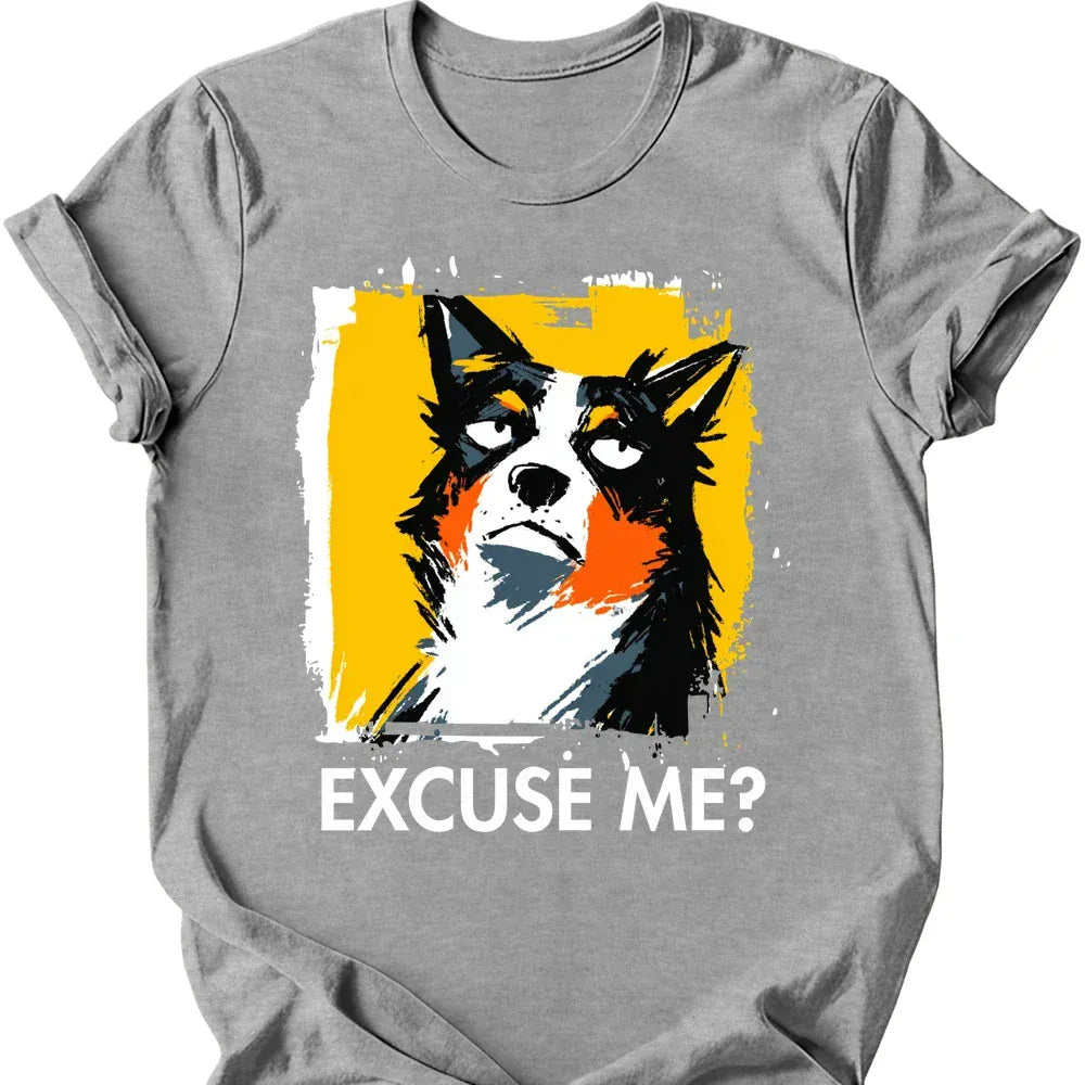 Australian Cattle Dog excuse me tee sport grey
