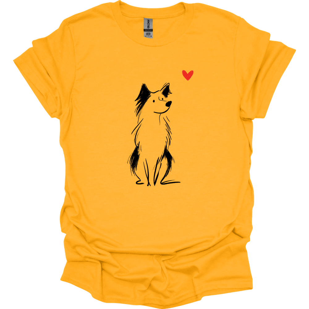 Australian Shepherd - Sketch Dog T-Shirt