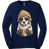 Australian Shepherd - Hipster Dog Long Sleeve