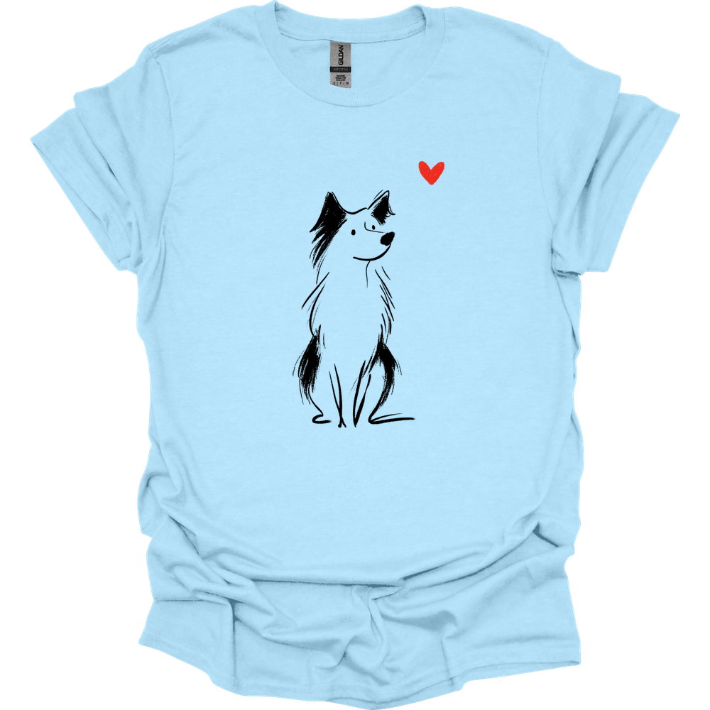 Australian Shepherd - Sketch Dog T-Shirt