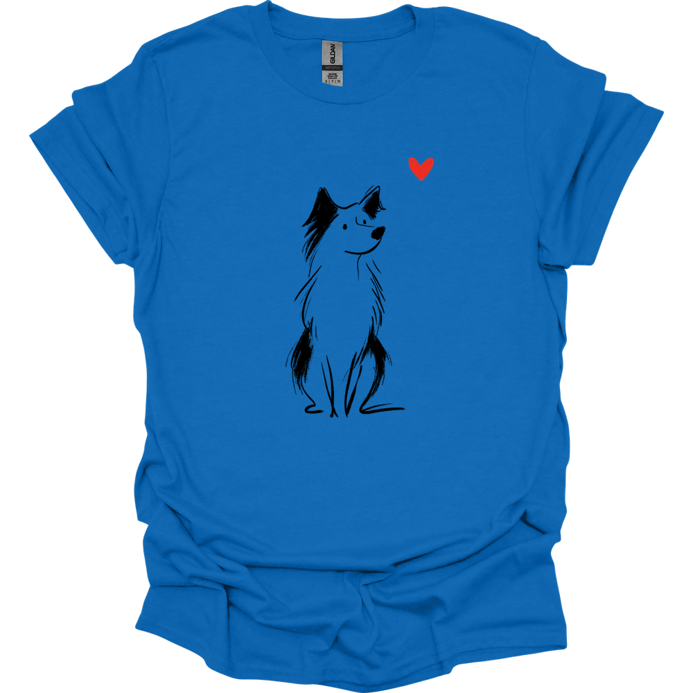 Australian Shepherd - Sketch Dog T-Shirt