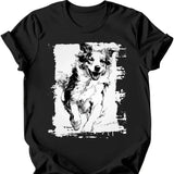 Australian Shepherd - Running Dog T-Shirt