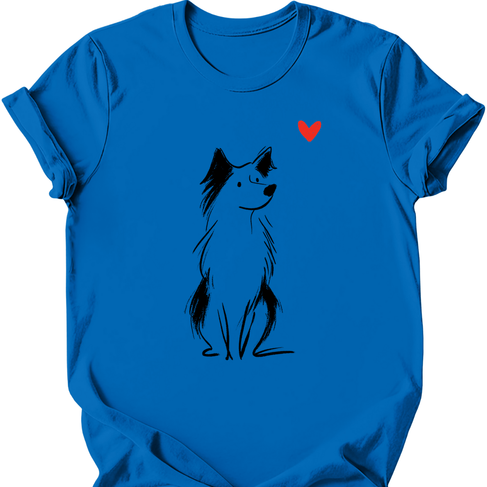 Australian Shepherd sketch tee royal