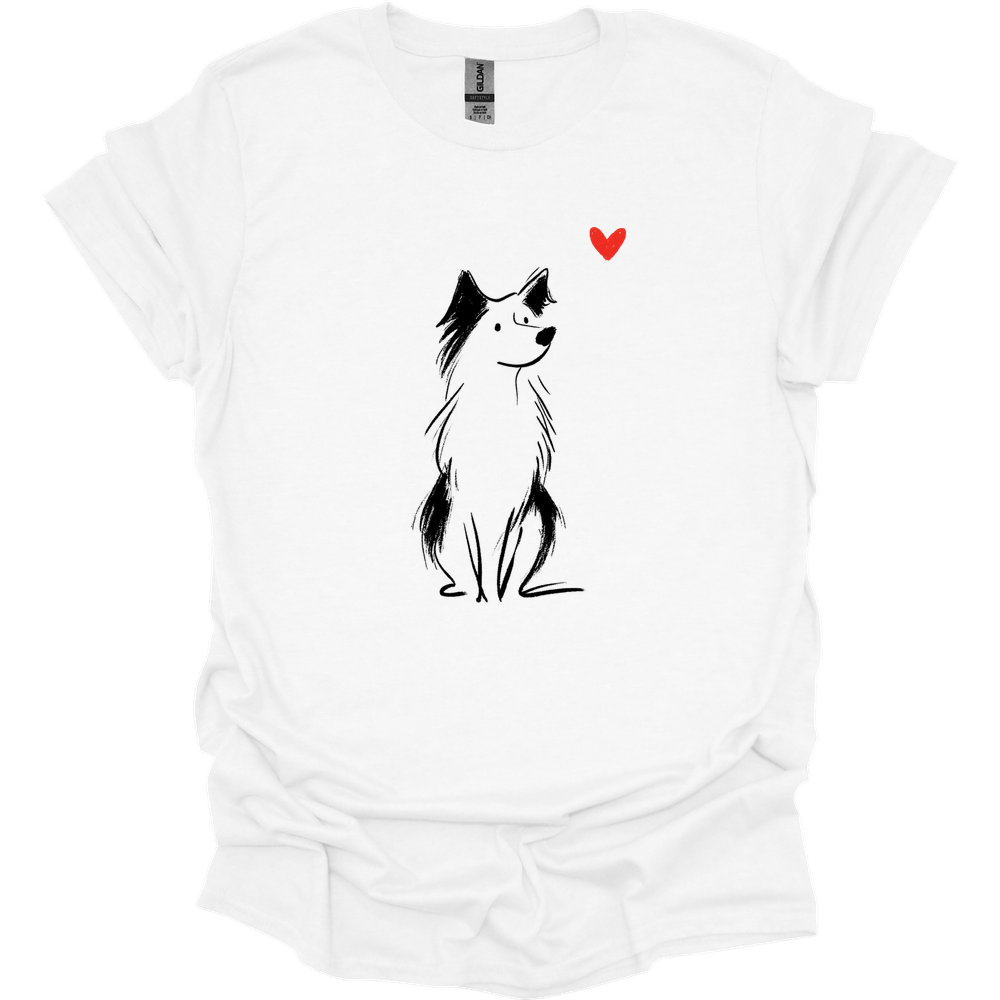 Australian Shepherd - Sketch Dog T-Shirt